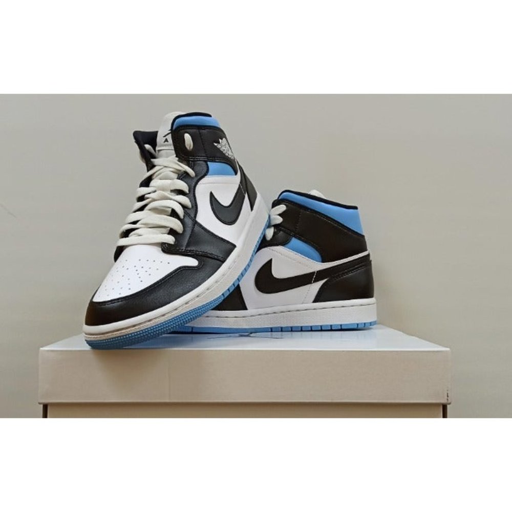 Jordan 1 Mid, University Black White, BQ6472-102